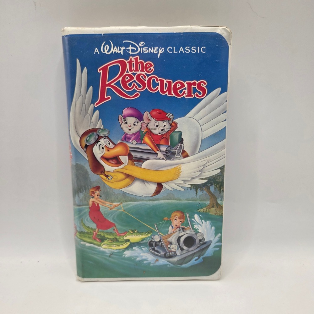 Disney The Rescuers VHS Classic Clamshell 1992 Bernard Bianca Vintage Movie G